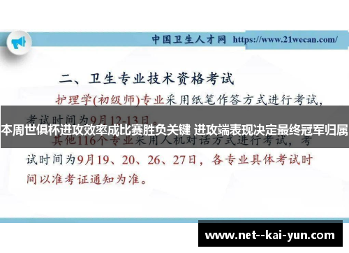 本周世俱杯进攻效率成比赛胜负关键 进攻端表现决定最终冠军归属 本周世俱杯进攻效率成比赛胜负关键 进攻端表现决定最终冠军归属